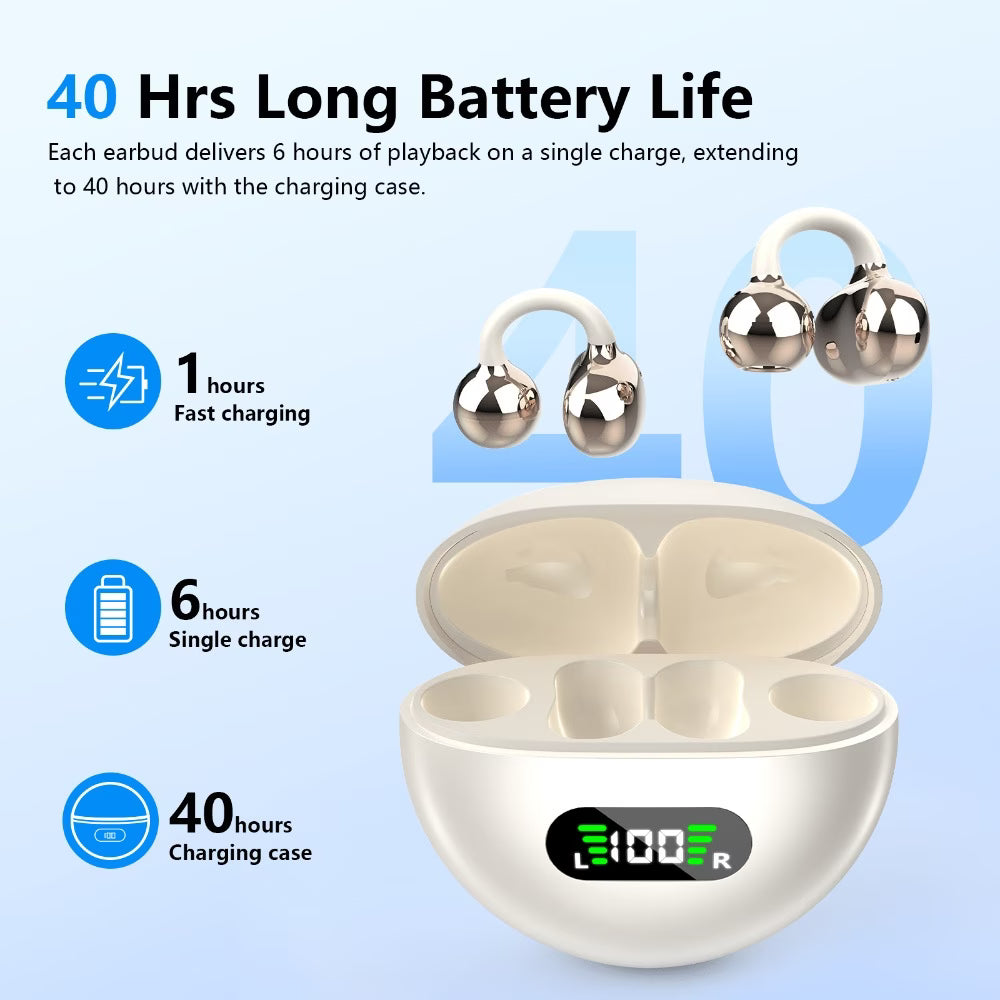 Clip-On Wireless Earbuds