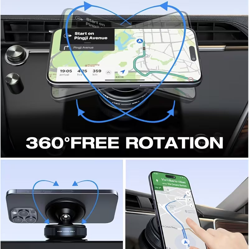 Adjustable Magnetic Suction Cup Phone Holder