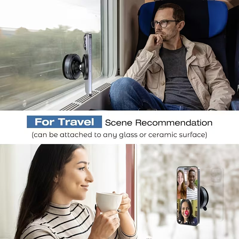 Adjustable Magnetic Suction Cup Phone Holder