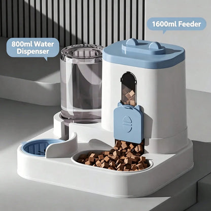 2-in-1 Gravity Pet Feeder & Water Dispenser