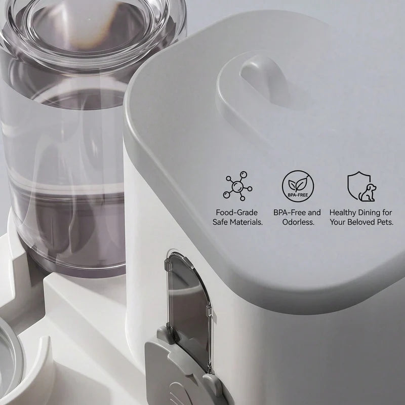 2-in-1 Gravity Pet Feeder & Water Dispenser