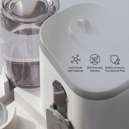 2-in-1 Gravity Pet Feeder & Water Dispenser