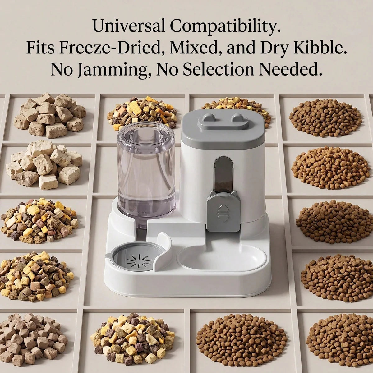 2-in-1 Gravity Pet Feeder & Water Dispenser