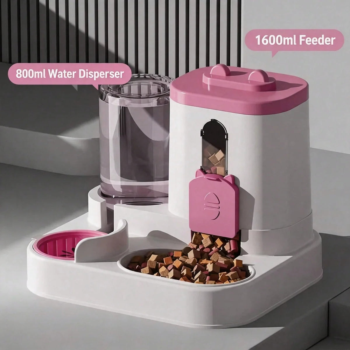 2-in-1 Gravity Pet Feeder & Water Dispenser