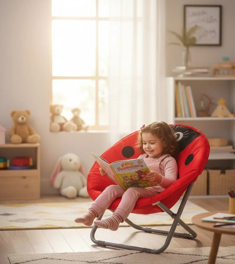 Kids Ladybug Moon Chair