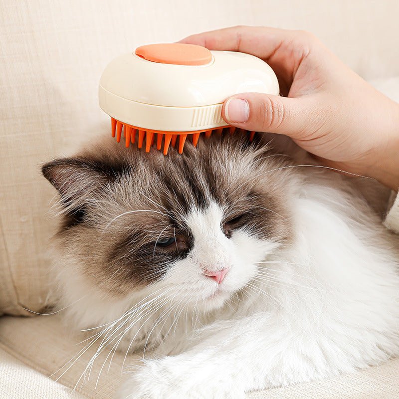 Avocado Electric Steamy Pet Grooming Brush & Massager